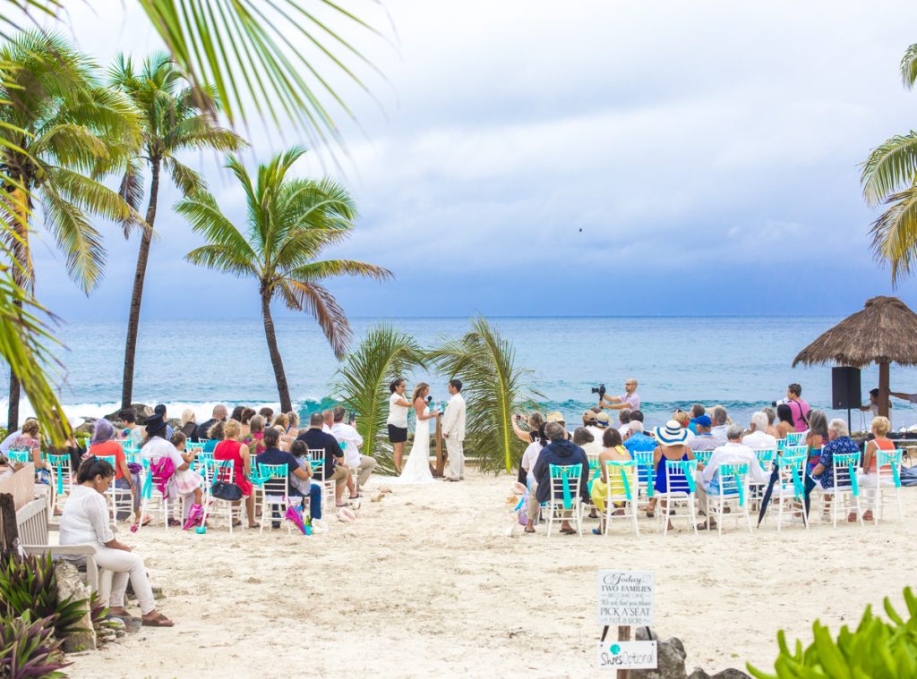 kayla logan beach wedding puerto aventuras mexico 01 24 1024x759 - The Bride's Guide For Coping With A Rainy Beach Wedding: 7 Essential Tips