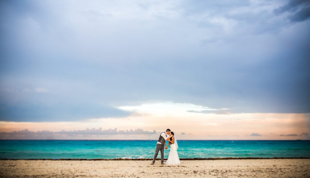 karen jonathan beach wedding sandos playacar resort.02 2 1024x589 - Rain On Your Wedding Day - Wedding Traditions & Superstitions Explained